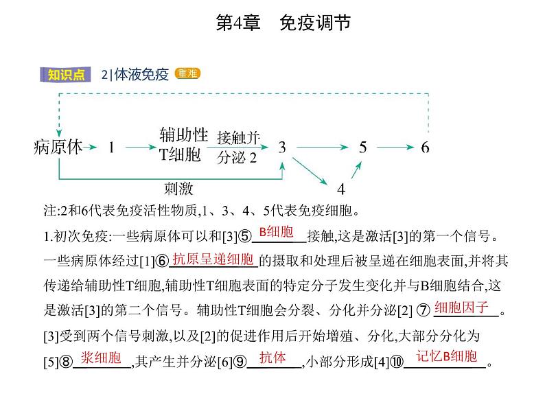 2021-2022学年高中生物新人教版选择性必修1  第4章 第2节　特异性免疫 课件（18张）第3页