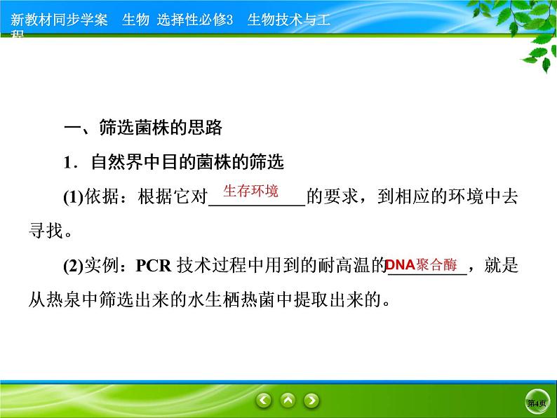 2021-2022学年高中生物新人教版选择性必修3 微生物的选择培养和计数 课件（76张）04