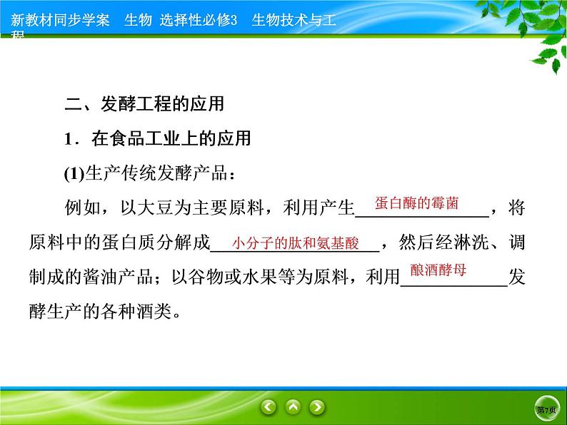 2021-2022学年高中生物新人教版选择性必修3 发酵工程及其应用 课件（61张）07