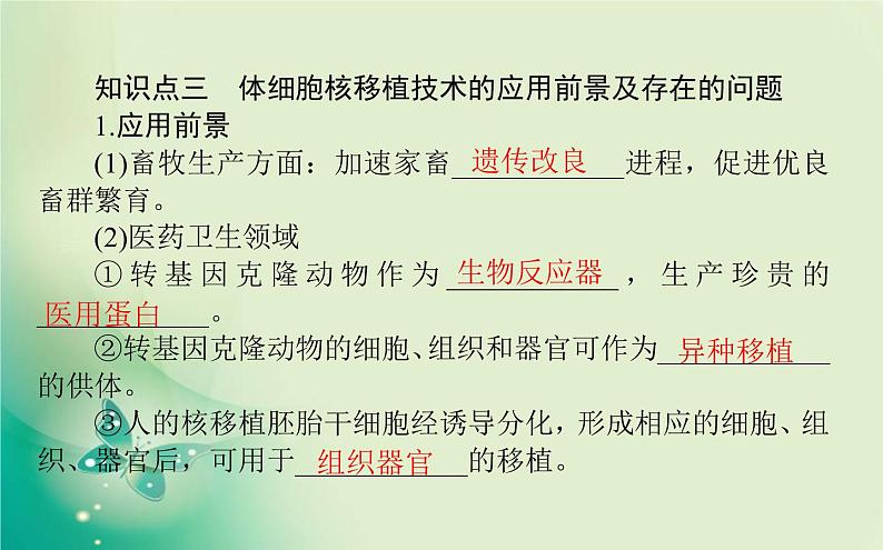 2021-2022学年高中生物新人教版选择性必修3 2.2.3 动物体细胞核移植技术和克隆动物 课件45（张）05