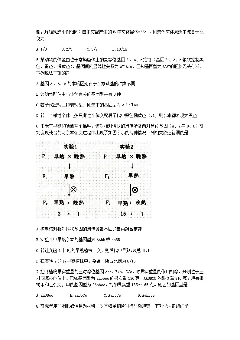 2021-2022学年河南省洛阳市高二上学期期中考试生物试题含答案第2页