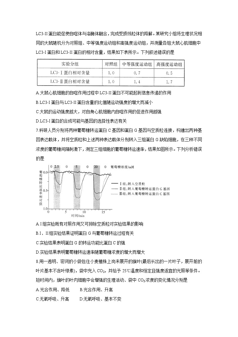 2022届河南省驻马店市高三上学期11月阶段性检测生物试题含答案第2页