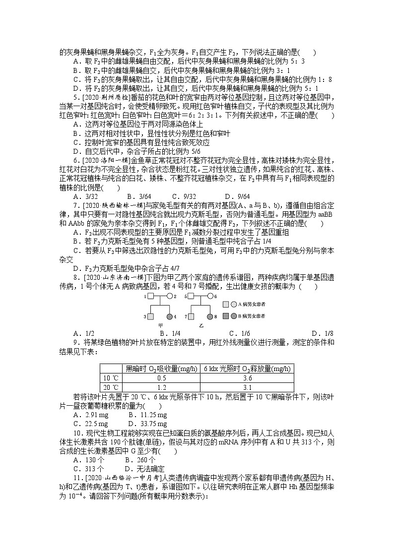 【生物】高考题型考法突破专项训练 题型三　计算类试题——运用数学思维解答（含答案解析）第2页