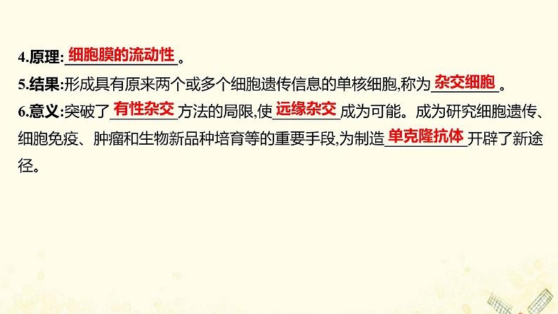 高中生物专题2细胞工程2.2动物细胞融合与单克鹿体课件新人教版选修304