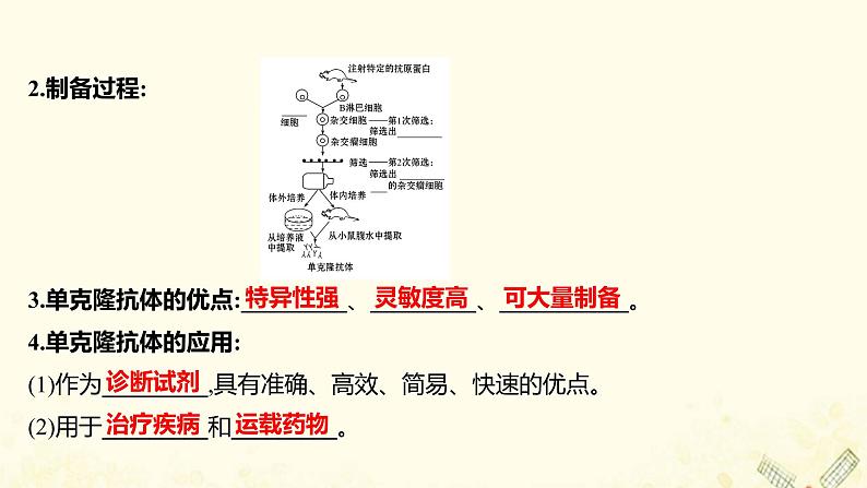 高中生物专题2细胞工程2.2动物细胞融合与单克鹿体课件新人教版选修306