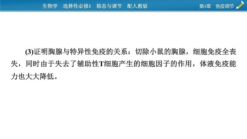 2021-2022学年高中生物新人教版选择性必修1  第4章　免疫调节 微专题6 免疫功能的实验探究 课件（15张）第3页