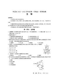 北京市怀柔区2021-2022学年高一上学期期末考试生物试题扫描版含答案