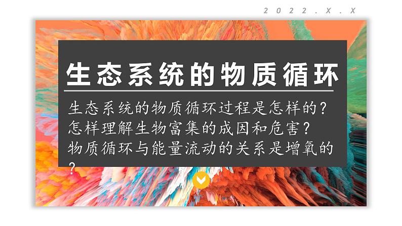 3.3 生态系统的物质循环 课件-【新教材】2021-2022学年高二生物选择性（2019）必修二第1页