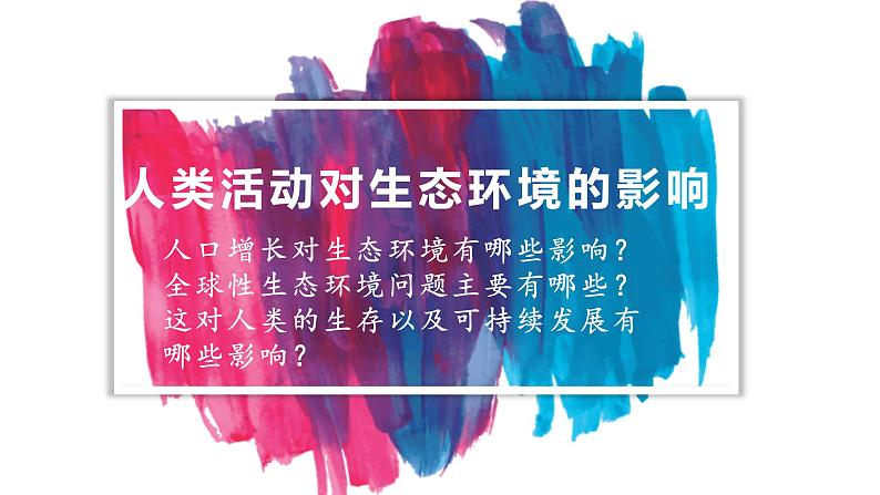 4.1 人类活动对生态环境的影响 课件-【新教材】2021-2022学年高二生物选择性（2019）必修二第1页