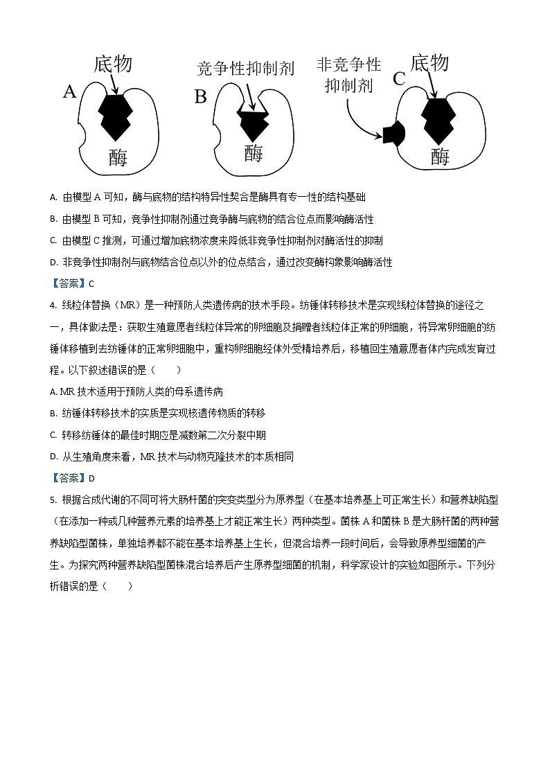 2021届山东省淄博市高三二模生物试题（含答案）02