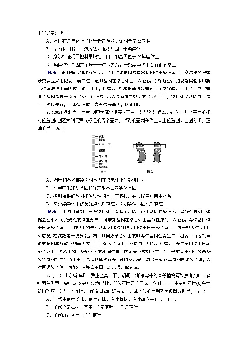 人教版 生物 必修2 第2章章末检测 试卷课件PPT03