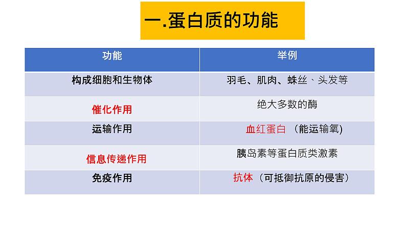 2.4 蛋白质是生命活动的主要承担者 课件【新教材】人教版（2019）高中生物必修一(共24张PPT)第3页