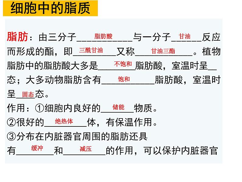 2.3 细胞中的糖类和脂质 课件【新教材】人教版（2019）高中生物必修一(共26张PPT)06