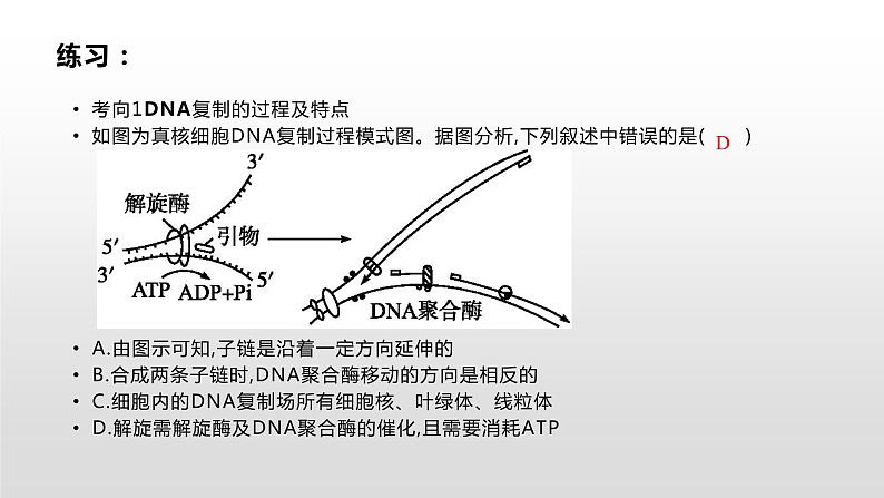 学考复习14遗传信息的传递和表达 课件 2021届浙江高考生物学考复习（浙科版（2019））第7页