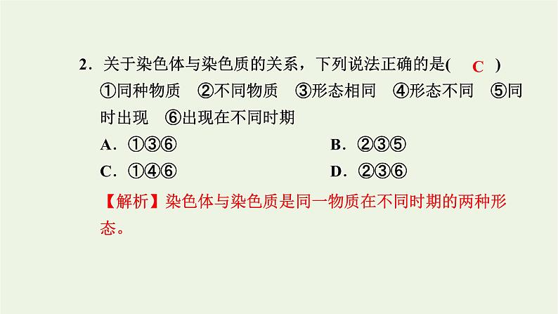 2021_2022学年新教材高中生物高效作业9细胞核是细胞生命活动的控制中心课件浙科版必修第一册第3页