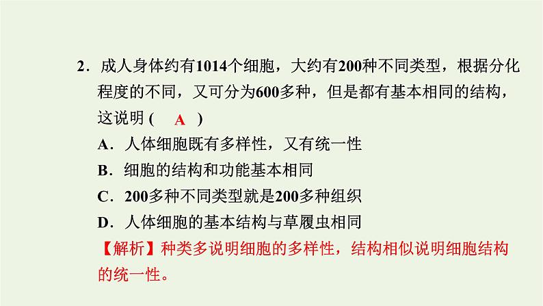 2021_2022学年新教材高中生物高效作业5细胞是生命的单位课件浙科版必修第一册03