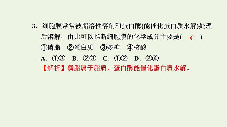 2021_2022学年新教材高中生物高效作业6细胞膜控制细胞与周围环境的联系课件浙科版必修第一册04