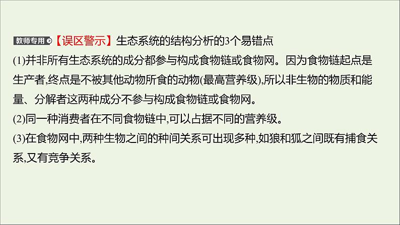 2021_2022学年新教材高中生物课时练9食物链和食物网形成生态系统的营养结构课件浙科版选择性必修204