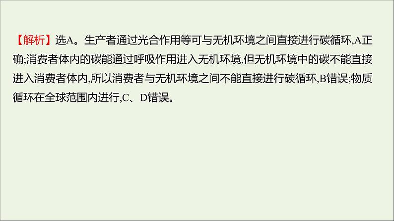 2021_2022学年新教材高中生物课时练11生态系统中的物质能被循环利用课件浙科版选择性必修208