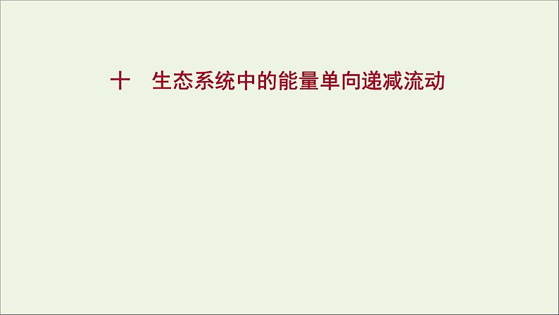 2021_2022学年新教材高中生物课时练10生态系统中的能量单向递减流动课件浙科版选择性必修201