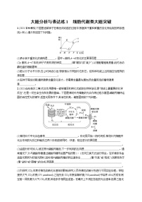 人教版新高考生物二轮复习专题训练大题分析与表达练1　细胞代谢类大题突破