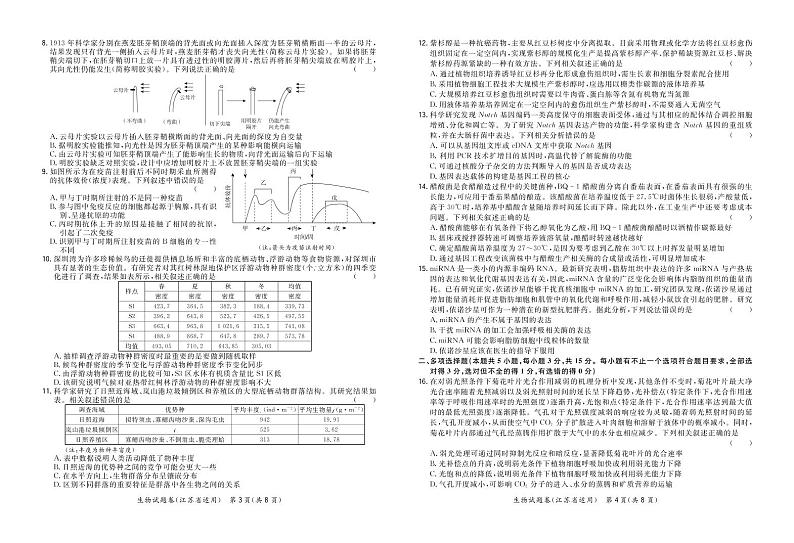 生物正文-江苏版-“决胜新高考·名校交流“2021届高三3月联考卷第2页
