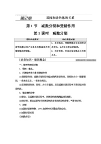 2020-2021学年第2章 基因和染色体的关系第1节 减数分裂和受精作用一 减数分裂第1课时导学案及答案