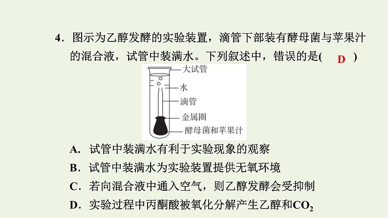 2021_2022学年新教材高中生物高效作业18细胞呼吸的影响因素及在实践中的应用课件浙科版必修第一册第6页