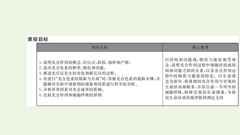 2021_2022学年新教材高中生物第三章细胞的代谢第五节第1课时光合作用在叶绿体中进行__含光合色素的提取与分离实验课件浙科版必修第一册02