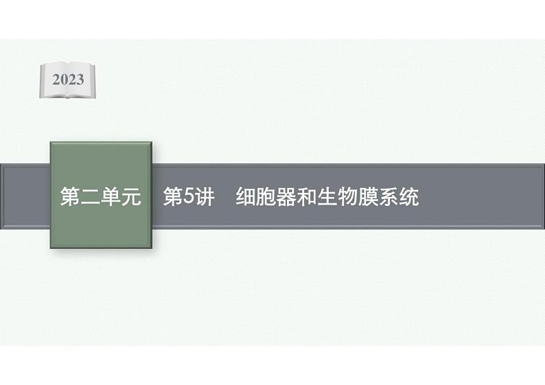 2023年老高考生物一轮复习第5讲　细胞器和生物膜系统课件PPT第1页