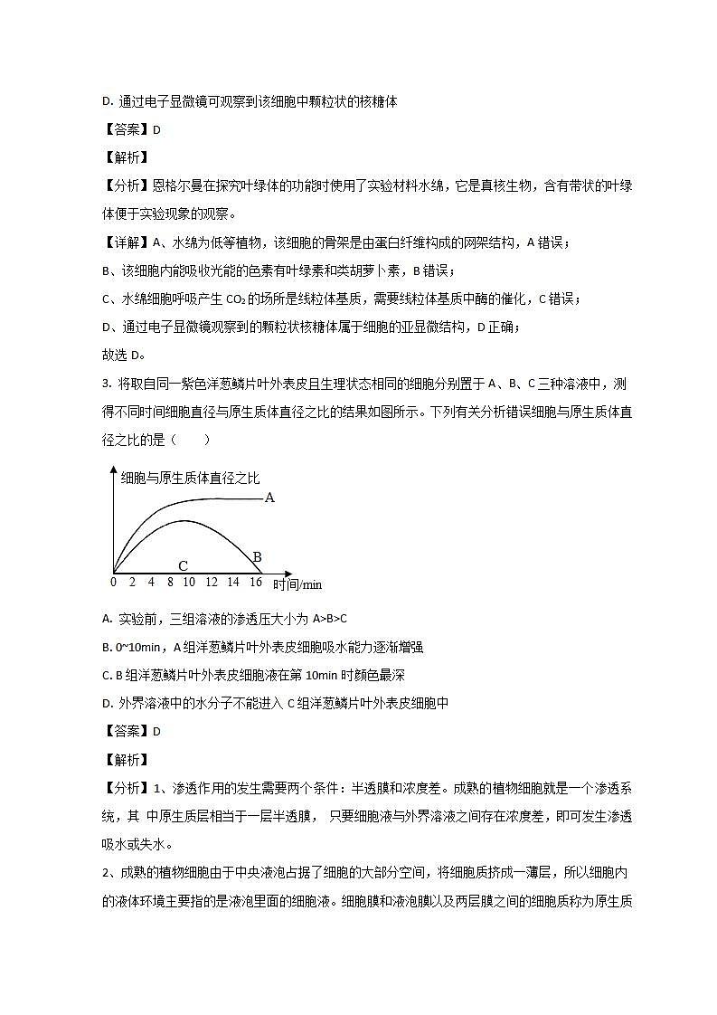 2022年九师联盟3月高三联考（新高考卷）生物试题含答案第3页
