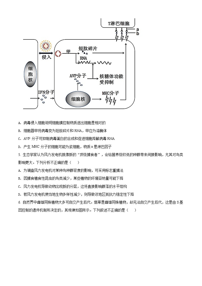 2021届四川省达州市高三二诊理综生物试题（含答案）02