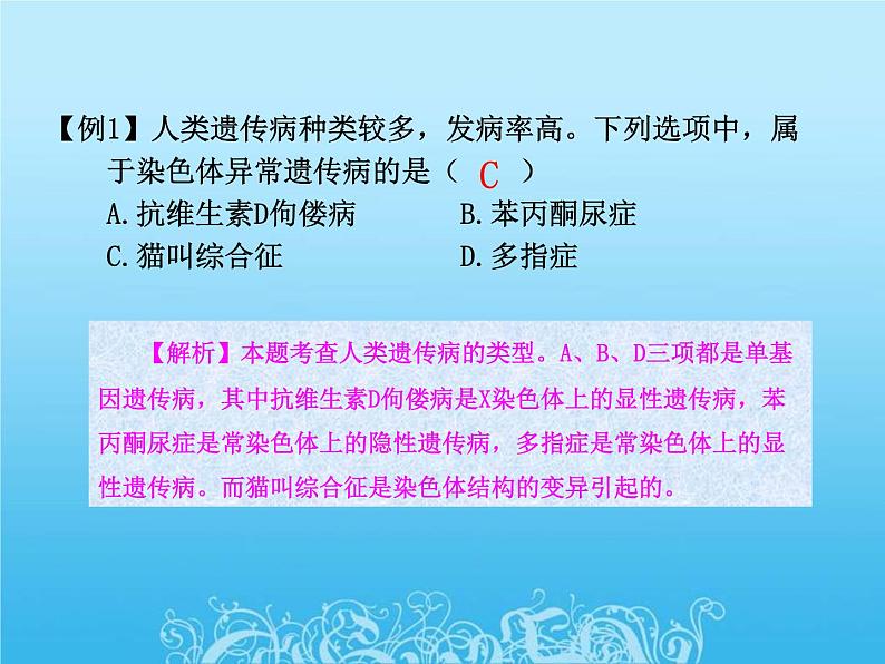 高中生物人教版必修2课件5.4 人类遗传病（一）（共14张PPT）第4页