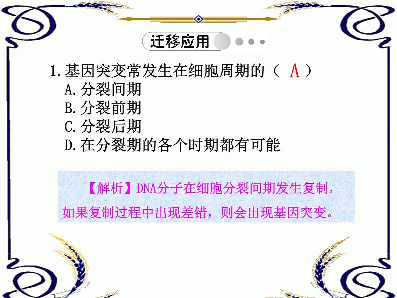 高中生物人教版必修2课件5.1 基因突变和基因重组（共17张PPT）第5页