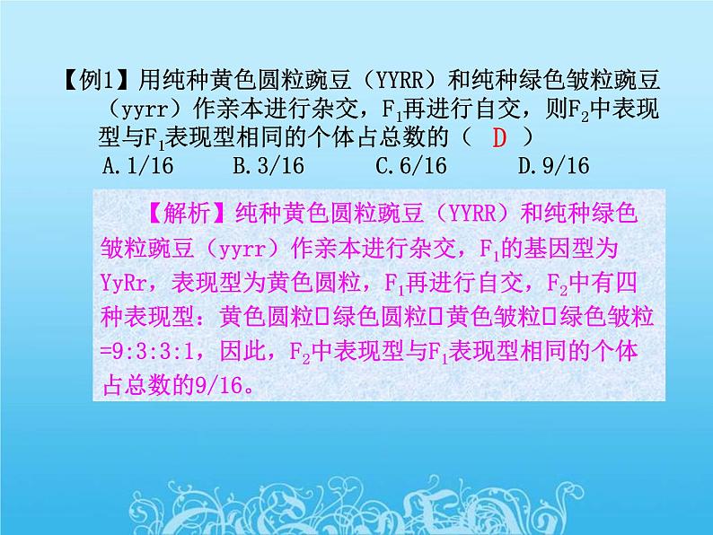 高中生物人教版必修2课件1.3 孟德尔的豌豆杂交实验（二）（共16张PPT）第3页