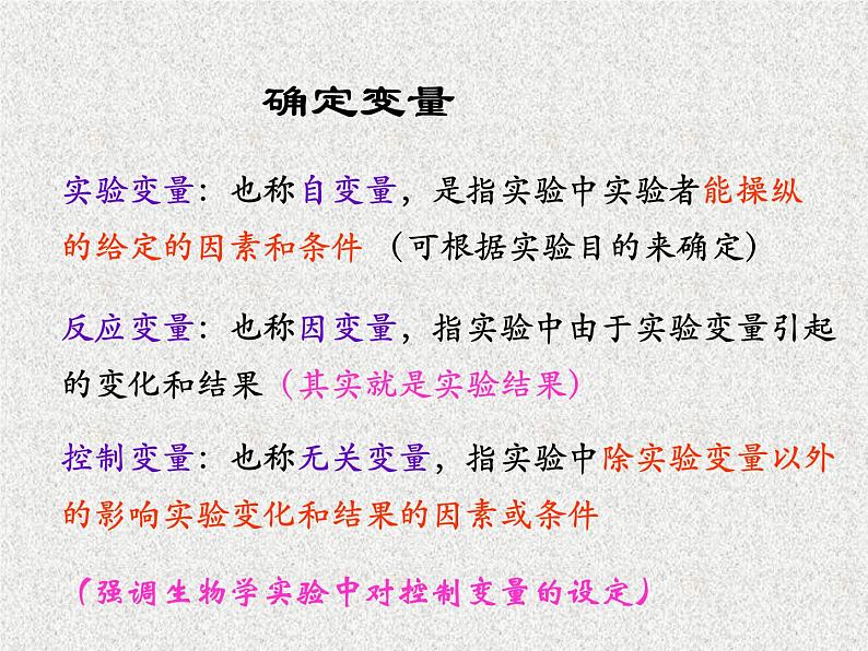 高考生物专题复习 探究实验的一般程序课件 新人教版第5页