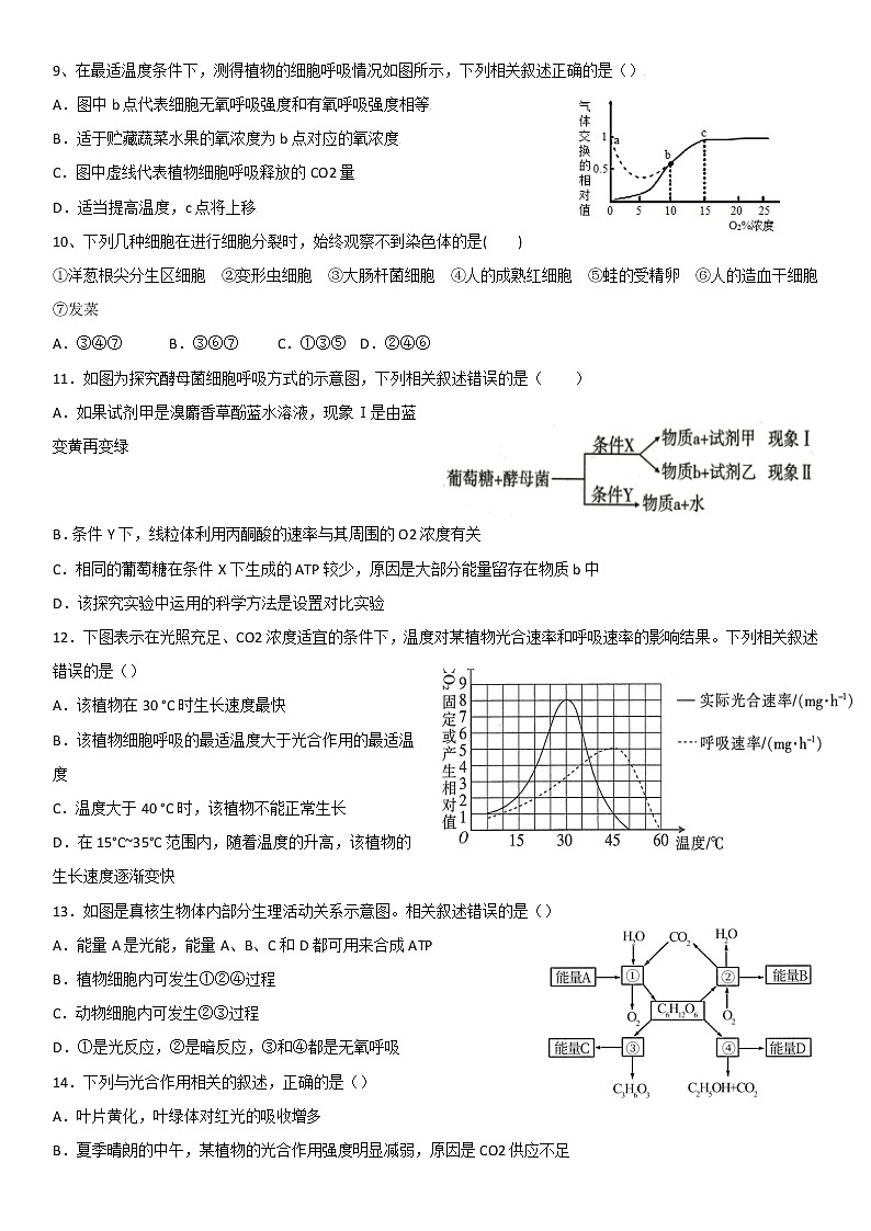 重庆市第七中学2021-2022学年高一下学期3月月考试题 生物第2页