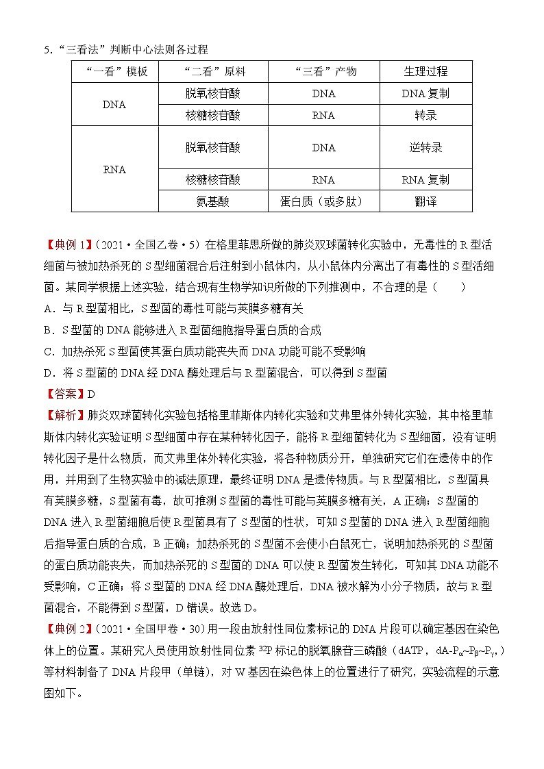 2022届优质校一模试卷专题汇编9  遗传的分子学基础 解析版第3页