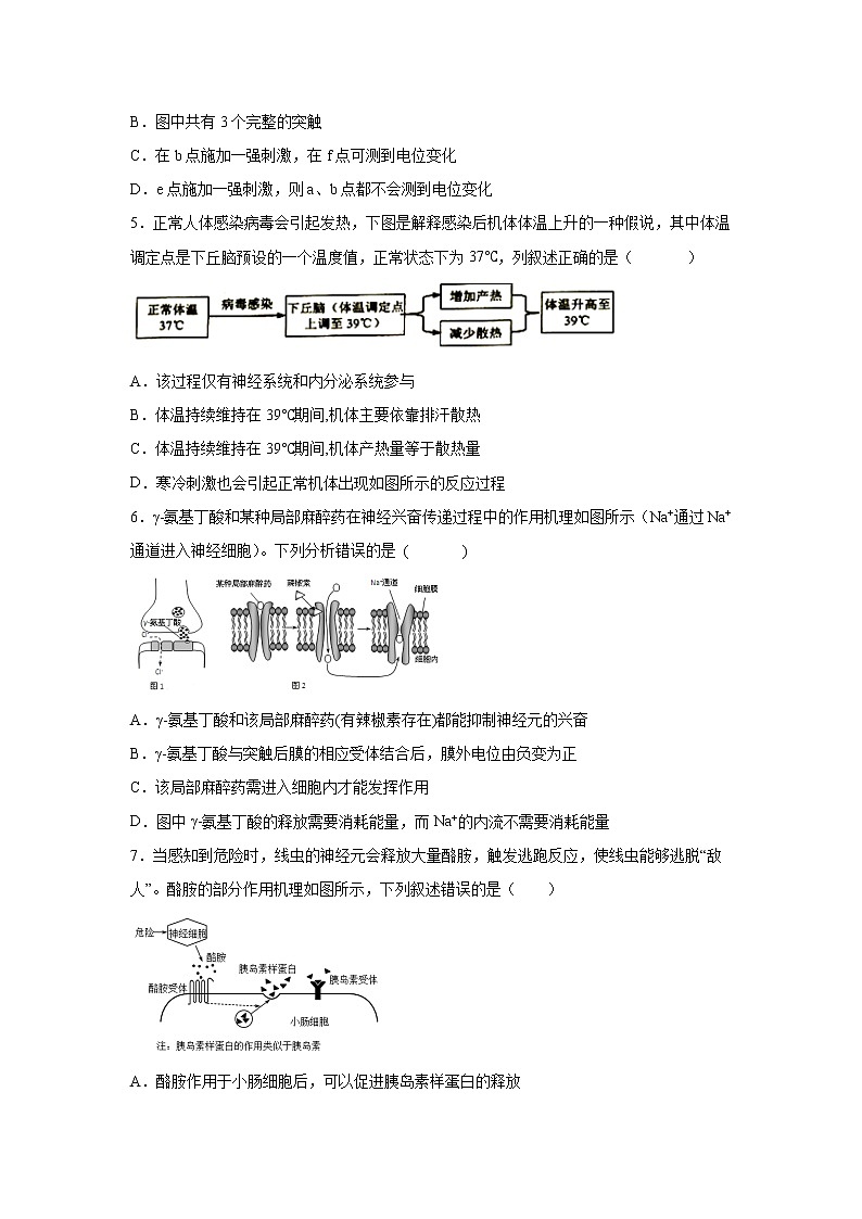 2021-2022学年河北省鸡泽县第一中学高二上学期第三次月考生物试题含答案02