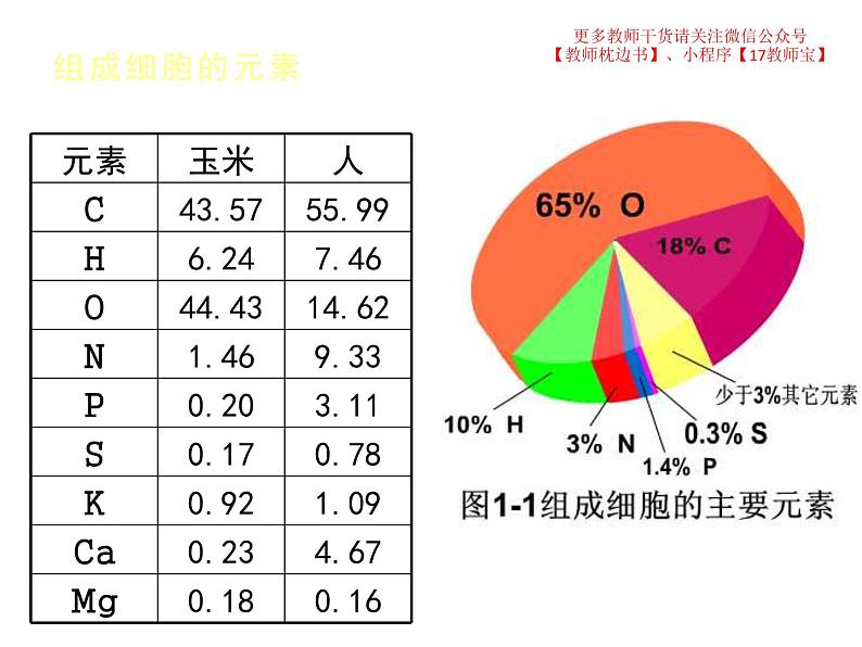 2.1 细胞中的元素和化合物课件PPT第4页