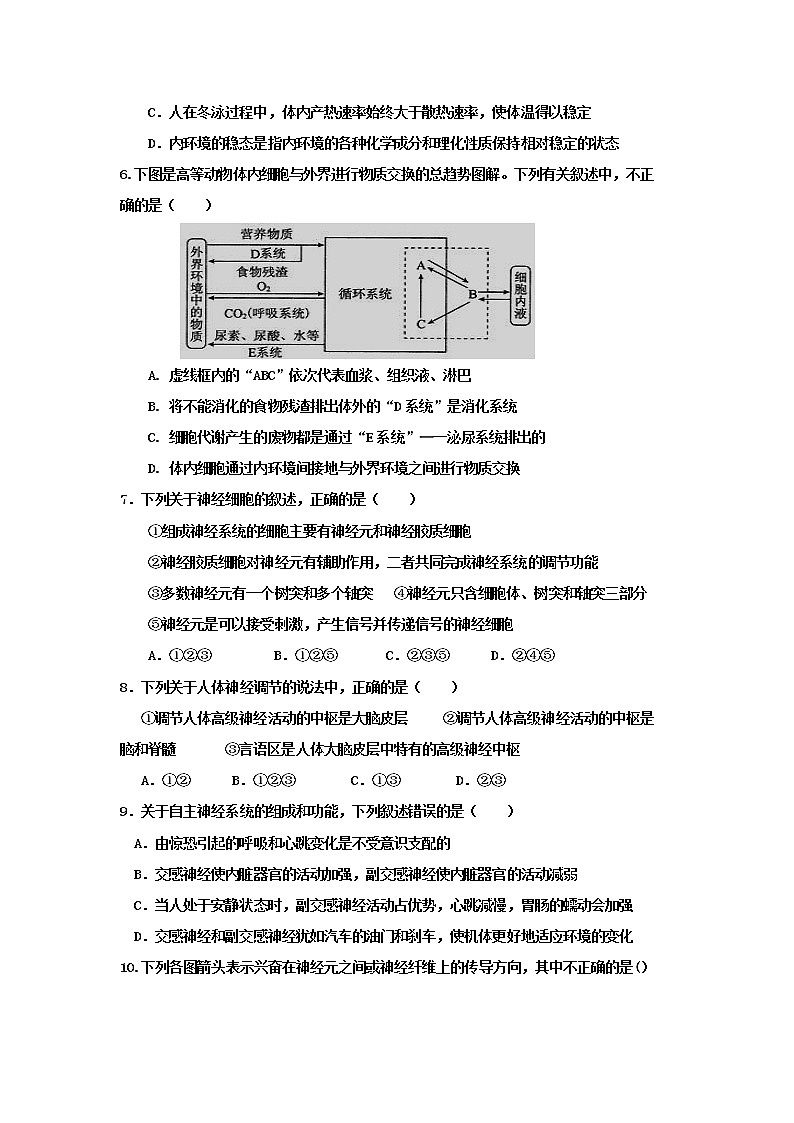 2021-2022学年吉林省长春市十一高中高二上学期第二学程考试生物试卷含答案第2页
