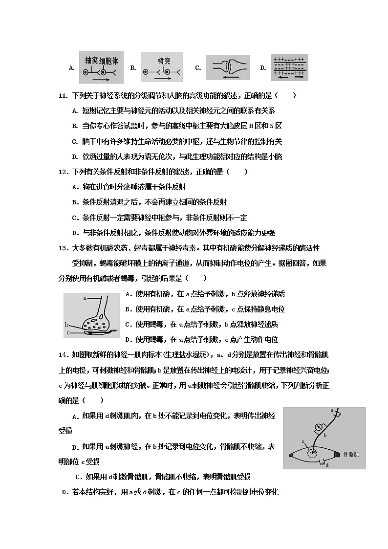 2021-2022学年吉林省长春市十一高中高二上学期第二学程考试生物试卷含答案第3页