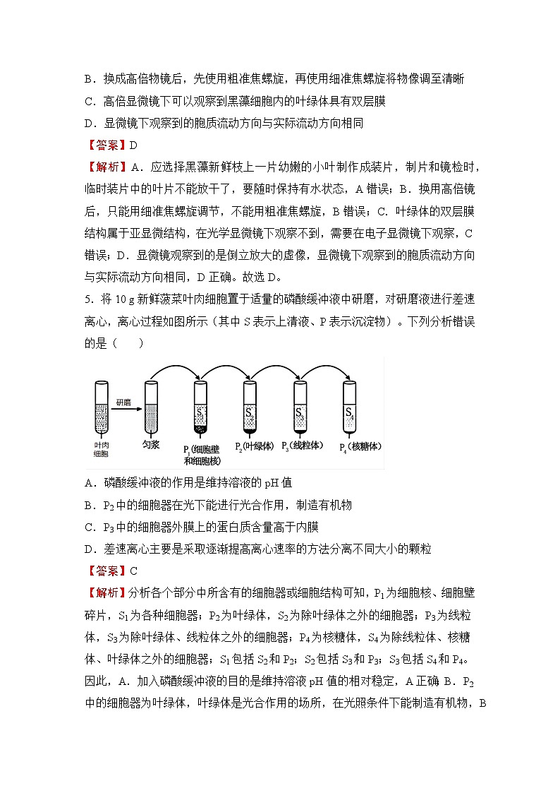 （新教材）2021-2022学年下学期高一第一次月考备考卷（A）-生物 (含答案)第3页
