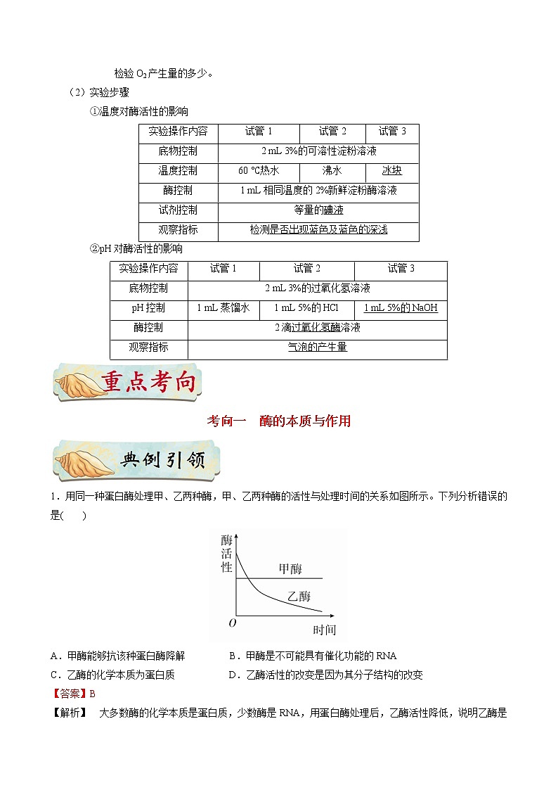 考点14  酶-备战2022年高考生物一轮复习考点一遍过学案第2页