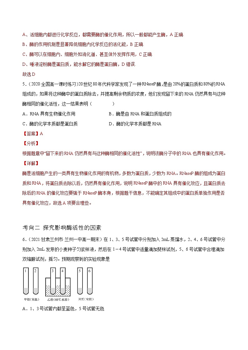 解密04 酶和ATP（分层训练）（解析版）第3页