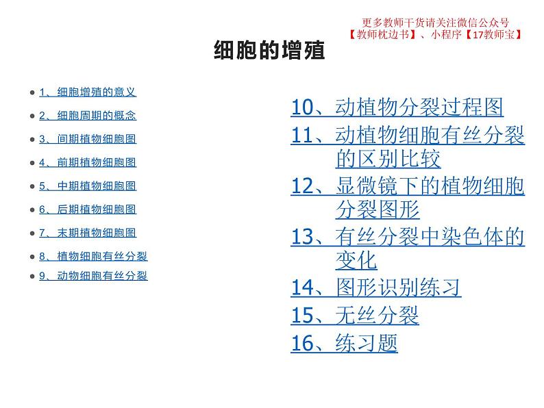 6.1 细胞的增殖课件PPT01