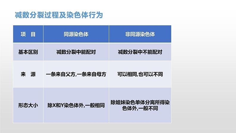 学考复习9减数分裂与受精作用(含遗传的染色体学说) 课件【新教材】2022届浙江高考生物学考复习（浙科版（2019））第6页