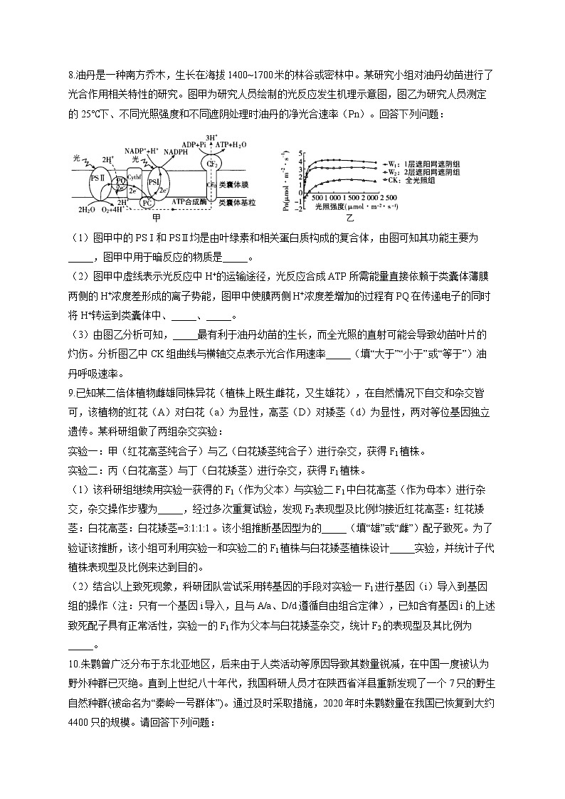 2022届高考生物仿真冲刺卷（全国卷）（6）第3页