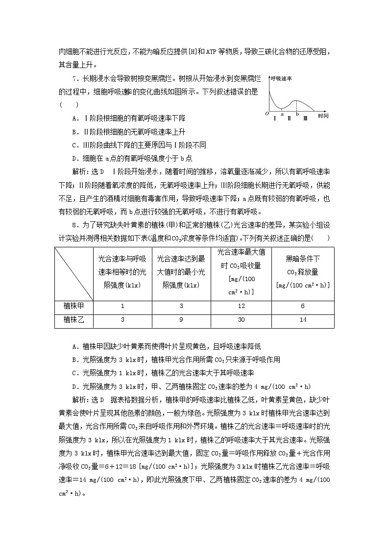 高考生物二轮复习基础保分专题04《光合作用与细胞呼吸》学案（含详解）03