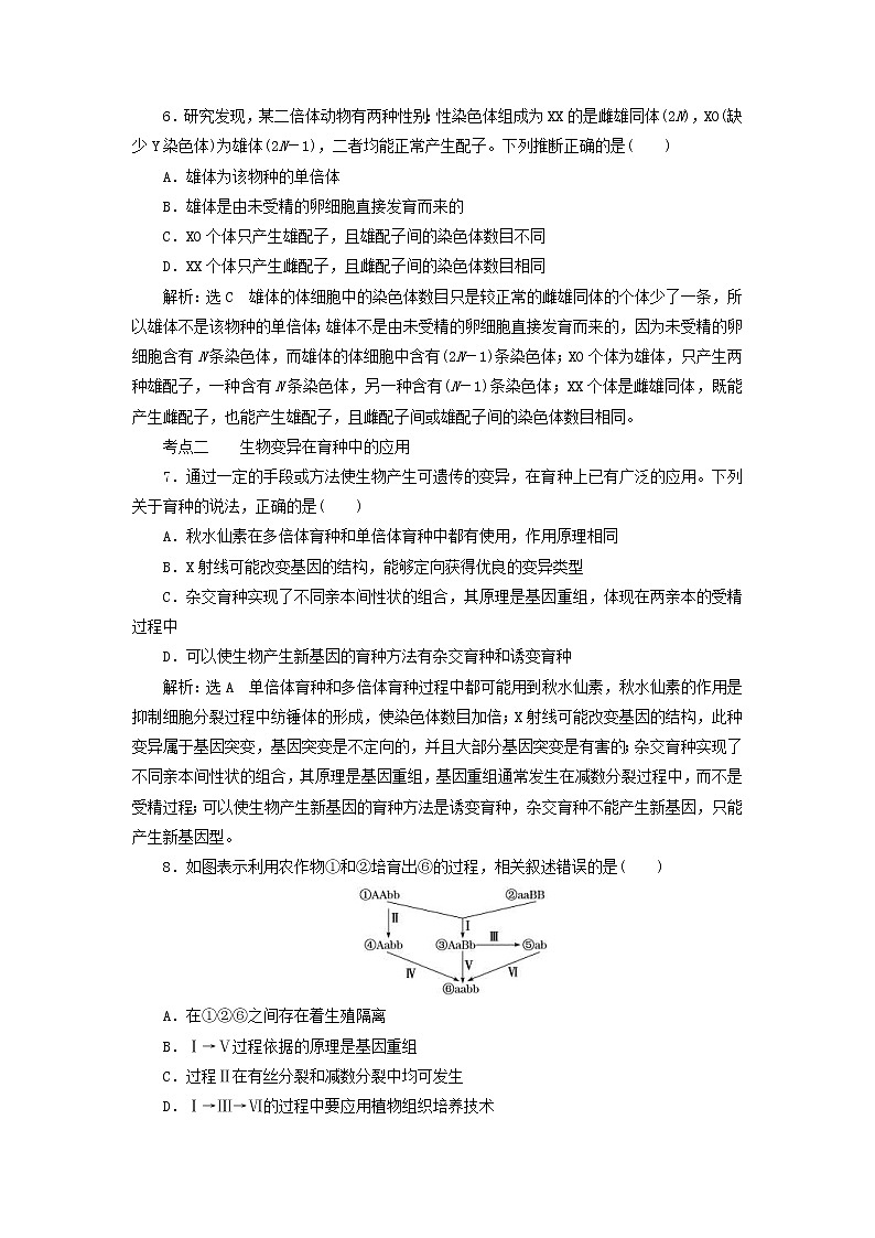 高考生物二轮复习基础保分专题06《变异与进化》学案（含详解）03